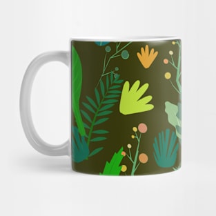 Tropical Night Forest Pattern Mug